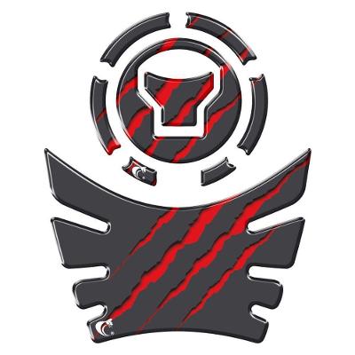 Kit Adesivo Protetor Tanque E Bocal Moto Honda Acima 2018 Garras Vermelho