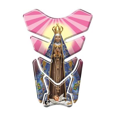 Protetor De Tanque Adesivo Moto Honda Yamaha Suzuki Nossa Senhora Aparecida Rosa