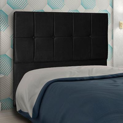 Cabeceira Casal 1,60M Lisboa Suede Preto
