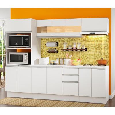 Cozinha Completa Smart Modulada com Balcão e Tampo MDF Madesa