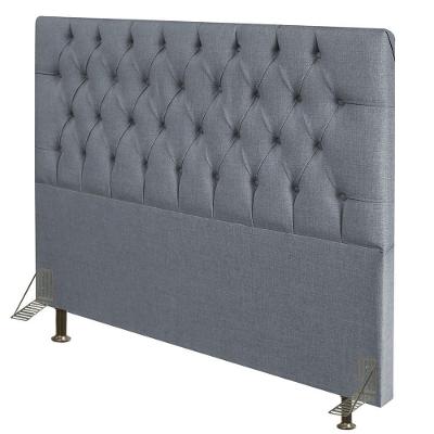 Cabeceira Casal 140Cm Diamante D10 Linho Cinza