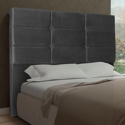 Cabeceira Casal 1,40M Toquio Suede Cinza