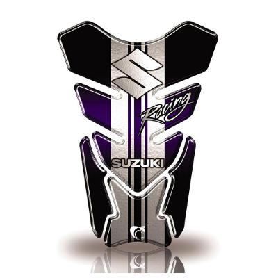 Protetor De Tanque Adesivo Moto Suzuki Racing Azul