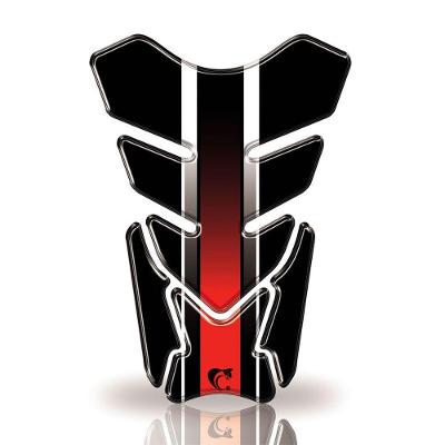 Protetor De Tanque Adesivo Listra, Moto Honda, Yamaha E Suzuki Varias Vermelho E Preto