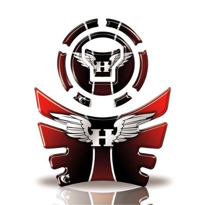 Kit Protetor Tanque E Bocal Moto Honda Acima 2018 Vermelho
