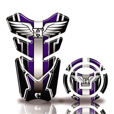 Kit Protetor Tanque Adesivo Moto Honda Acima 2018 Asas Azul Azul