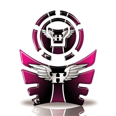Kit Protetor Tanque E Bocal Moto Honda Acima 2018 Rosa Rosa