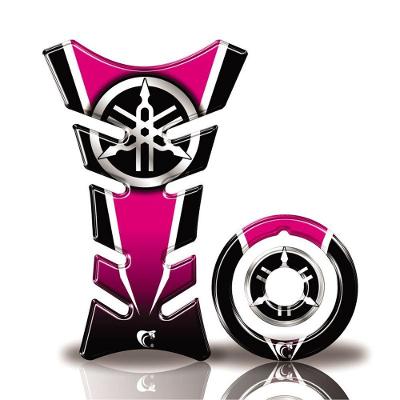 Kit Protetor Tanque Adesivo Moto Yamaha Factor 125/150 Até Ano 2016 Rosa Rosa