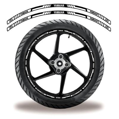 Adesivo Refletivo Friso Roda Moto Yamaha Branco