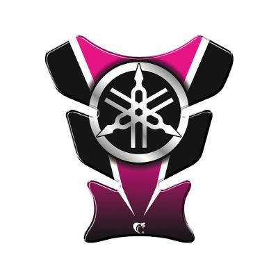 Adesivo Protetor De Tanque Moto Yamaha Diapasão Pink Vermelho