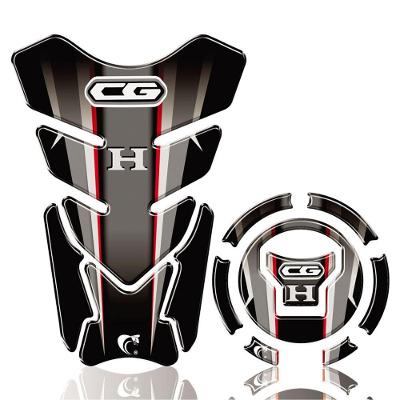 Kit Protetor Tanque Adesivo Moto Honda Cg Ano Acima 2018 Preto