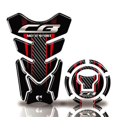 Kit Protetor Tanque Adesivo Moto Honda Acima 2018 Cb 650R 1000R Vermelho