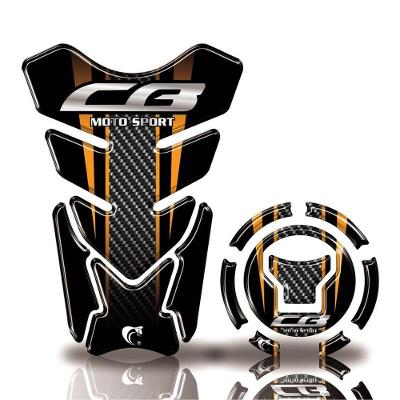 Kit Protetor Tanque Adesivo Moto Honda Acima 2018 Cb 650R 1000R Dourado