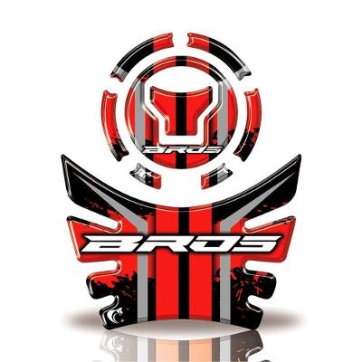 Kit Protetor Tanque E Bocal Moto Honda Bros 160 2020 Vermelho