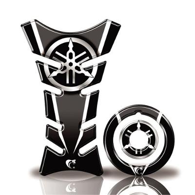 Kit Protetor Tanque Adesivo Moto Yamaha Factor + 2016 Preto Preto