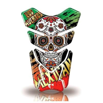 Protetor De Tanque Adesivo Moto Honda Yamaha Suzuki Caveira Mexicana