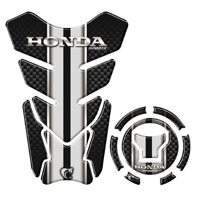 Kit Protetor Tanque Adesivo Moto Honda Acima 2018 Preto E Cinza