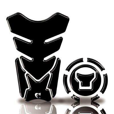Kit Protetor Tanque Adesivo Moto Honda Acima 2018 Preto Neutro Preto