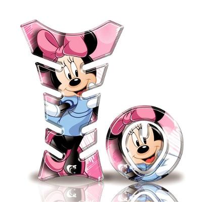 Kit Protetor Tanque Adesivo Moto Honda Minnie Azul E Rosa Até 2016
