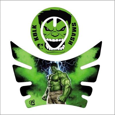 Kit Adesivo Resinado Protetor Tanque E Bocal Moto Bros Hulk Ano Até 2015 Verde