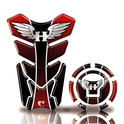 Kit Protetor Tanque Adesivo Moto Honda Acima 2018 Vermelho