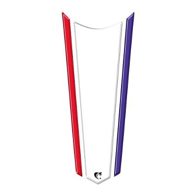 Adesivo Faixa Gravata Resinado Tanque Moto Honda Transparente Transparente , Azul E Vermelho