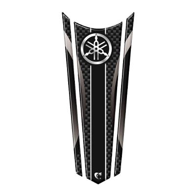 Adesivo Faixa Gravata Resinado Tanque Moto Honda Preto Diapasão Preto