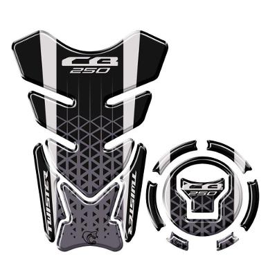 Kit Protetor Tanque Adesivo Moto Honda Twister Ano 2022/23 Preto