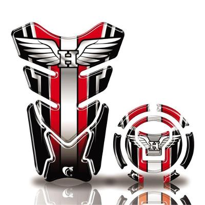 Kit Protetor Tanque Adesivo Moto Honda Acima 2018 Vermelho Vermelho