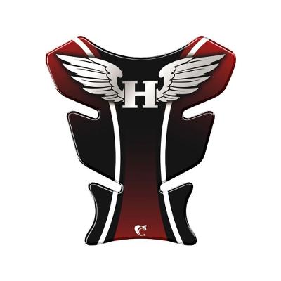 Adesivo Protetor De Tanque Moto Honda Asa Vermelho Vermelho