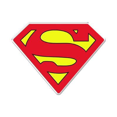 Adesivo Decorativo Para Veiculo, Moto, Capacete, Em Relevo Facil Aplicação Superman Vermelho