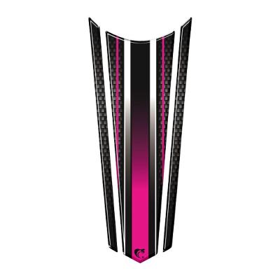 Adesivo Faixa Gravata Resinado Tanque Moto Honda Varias Pink E Preto