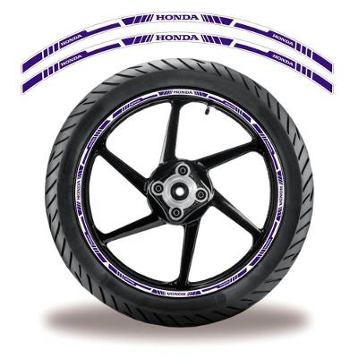 Adesivo Refletivo Friso Roda Moto Honda Azul Azul 4