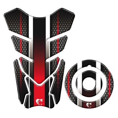 Adesivo Protetor Tanque E Bocal Moto Yamaha Listra Vermelho