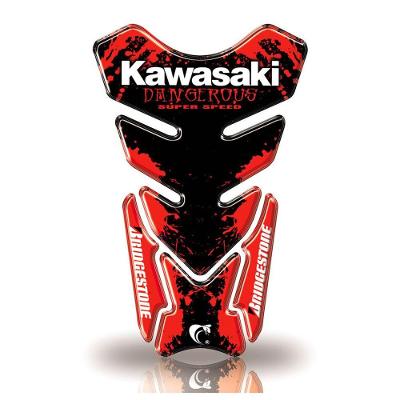 Protetor De Tanque Adesivo Moto Kawasaki Vermelho