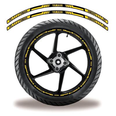 Adesivo Refletivo Friso Roda Moto Yamaha Amarelo Amarelo 2