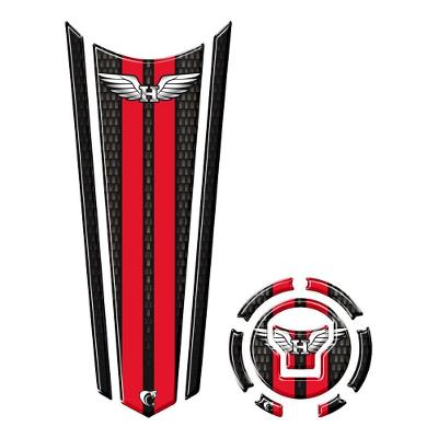 Protetor Tanque E Bocal Gravatona Honda Asa Vermelho Acima 2018 Vermelho