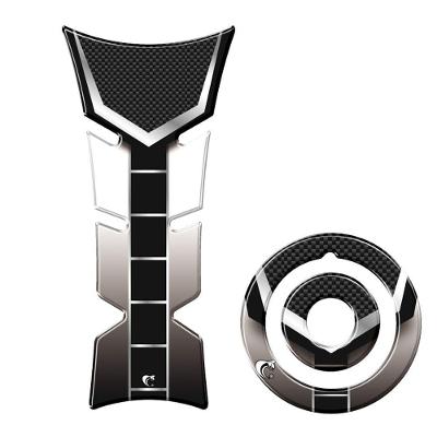 Kit Protetor De Tanque E Bocal Moto Yamaha Diapasão Prata Prata