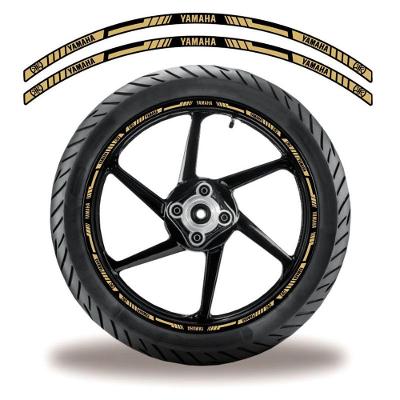 Adesivo Refletivo Friso Roda Moto Yamaha Bege Bege 3