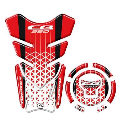 Kit Protetor Tanque Bocal Adesivo Moto Honda Cb Twister Ano 2022/23 Vermelho