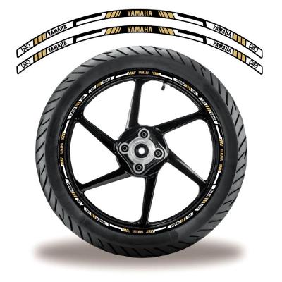 Adesivo Refletivo Friso Roda Moto Yamaha Bege Bege 1