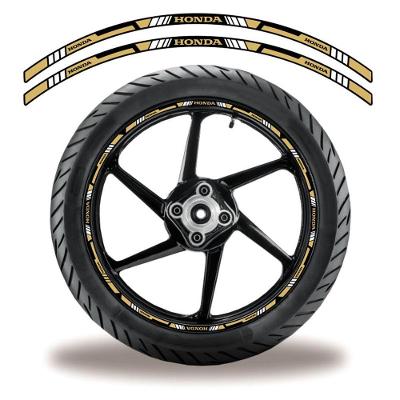 Adesivo Refletivo Friso Roda Moto Honda Dourado Dourado 2