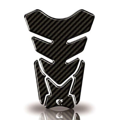Protetor De Tanque Adesivo Moto Cg Twister Cb Factor Fazer Gsx-S Carbono Preto Neutro Preto
