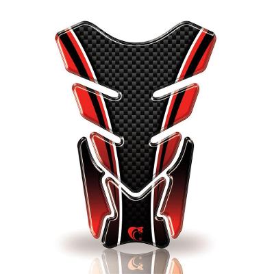 Protetor De Tanque Adesivo Moto Honda, Yamaha E Suzuki Vermelho E Preto