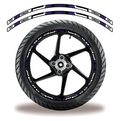 Adesivo Refletivo Friso Roda Moto Yamaha Azul Azul 6