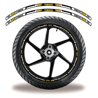 Adesivo Refletivo Friso Roda Moto Yamaha Amarelo Amarelo 3