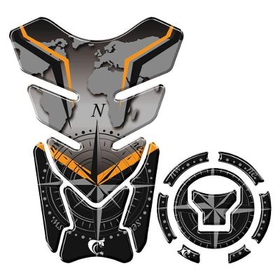 Kit Protetor Tanque E Bocal Moto Honda Acima 2018 Laranja Laranja