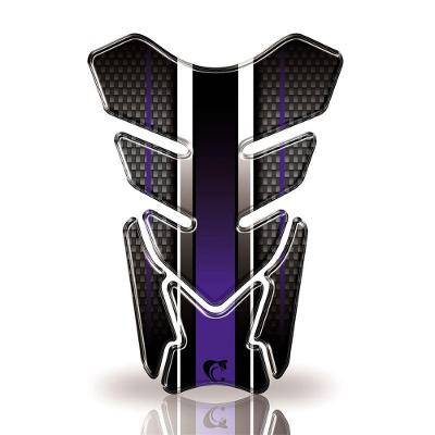 Protetor De Tanque Adesivo Carbono, Moto Honda, Yamaha E Suzuki Varias Azul