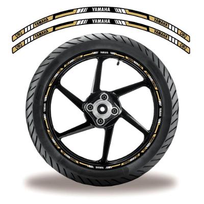 Adesivo Refletivo Friso Roda Moto Yamaha Bege Bege 2