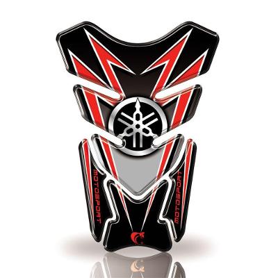 Protetor De Tanque Adesivo Moto Yamaha -Motosport Vermelho E Preto
